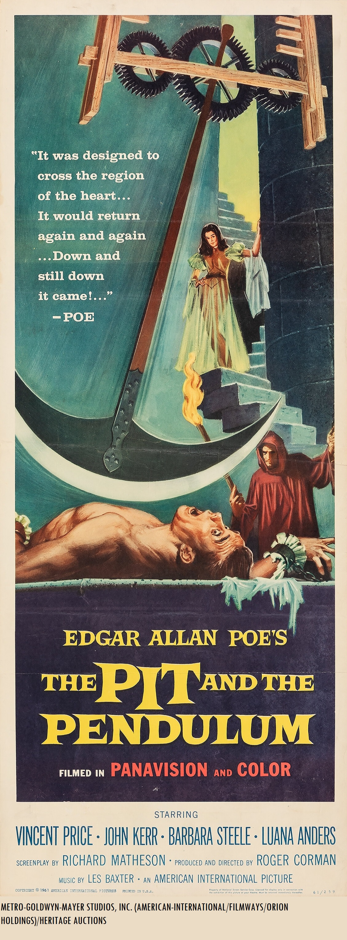Original_1961_American_International_Theatrical_Poster_Art_The_Pit_And_The_Pendulum_Roger_Corman_Vincent_Price
